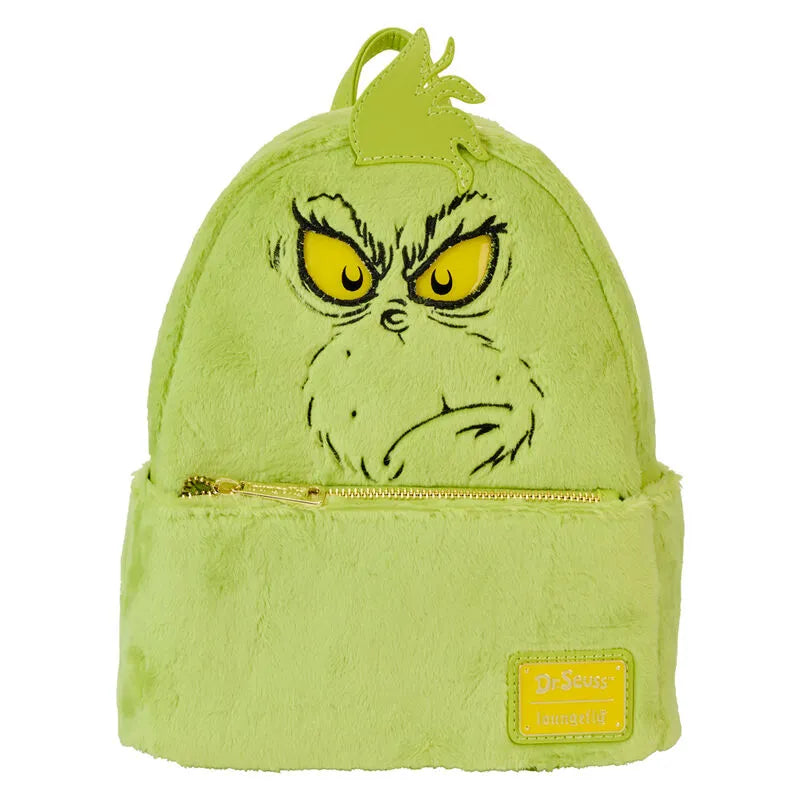 Loungefly Dr. Seuss' How The Grinch Stole Christmas! Plush Cosplay Light Up Mini Backpack - Ginga Toys