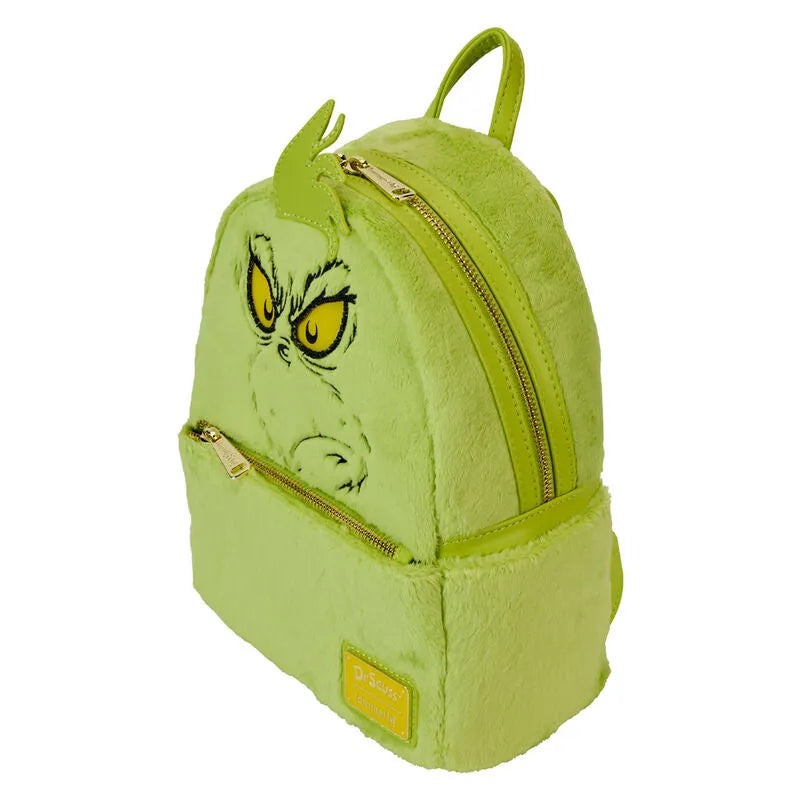 Loungefly Dr. Seuss' How The Grinch Stole Christmas! Plush Cosplay Light Up Mini Backpack - Ginga Toys