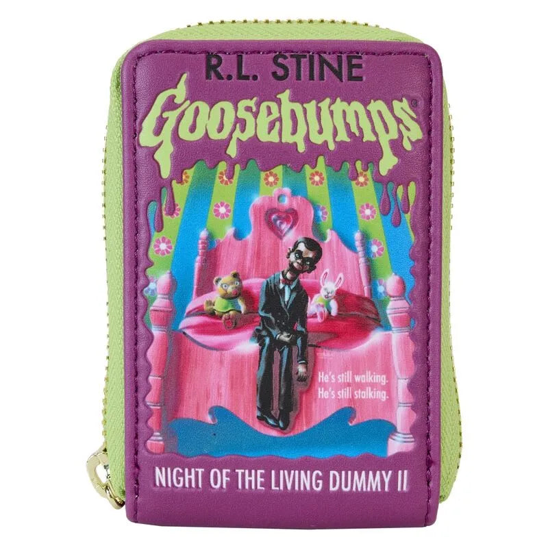 Loungefly Goosebumps Night Of The Living Dummy Book Cover Accordion Zip Around Wallet - Ginga Toys