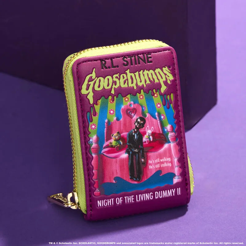 Loungefly Goosebumps Night Of The Living Dummy Book Cover Accordion Zip Around Wallet - Ginga Toys