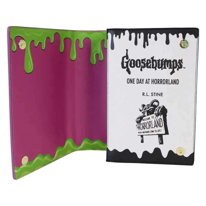 Loungefly Goosebumps One Day at Horrorland Book Crossbody Bag - Ginga Toys