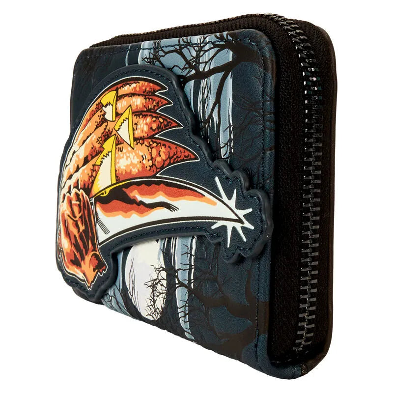 Loungefly Halloween Michael Myers Jack-O'-Lantern Glow Zip Around Wallet - Ginga Toys