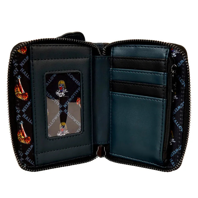 Loungefly Halloween Michael Myers Jack-O'-Lantern Glow Zip Around Wallet - Ginga Toys