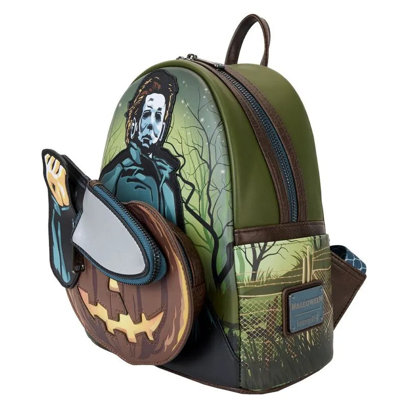 Loungefly Halloween Michael Myers Pumpkin Glow Mini Backpack With Coin Bag - Ginga Toys