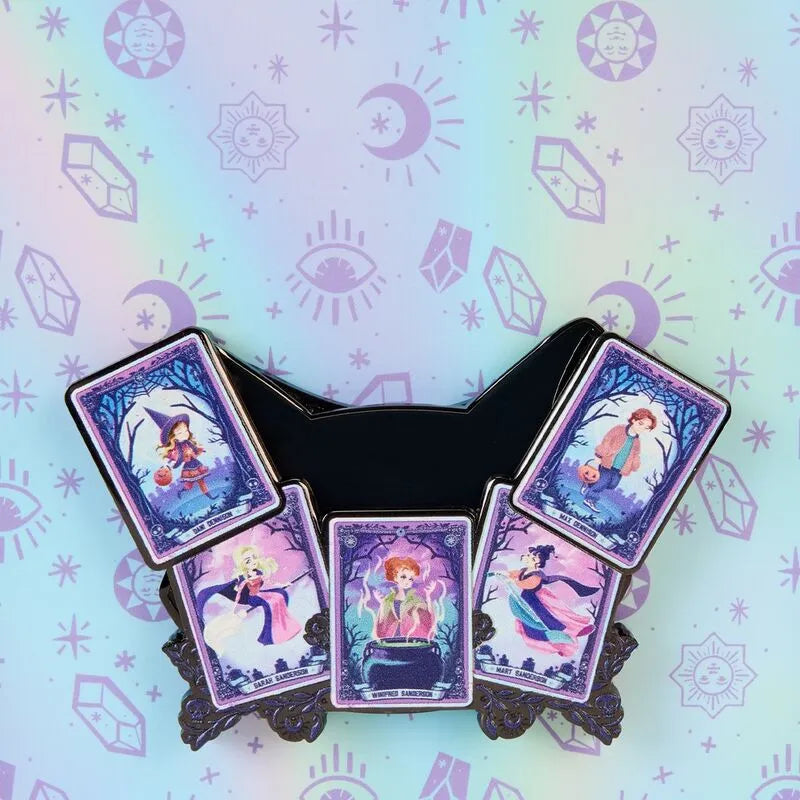 Loungefly Hocus Pocus Tarot Card Binx Glow 3" Collector Box Sliding Pin - Ginga Toys