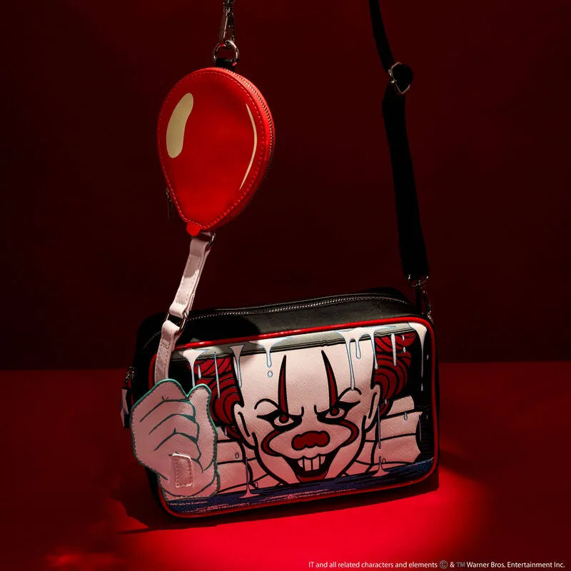 Loungefly It Pennywise Balloon Glow Crossbody Bag With Coin Bag - Ginga Toys