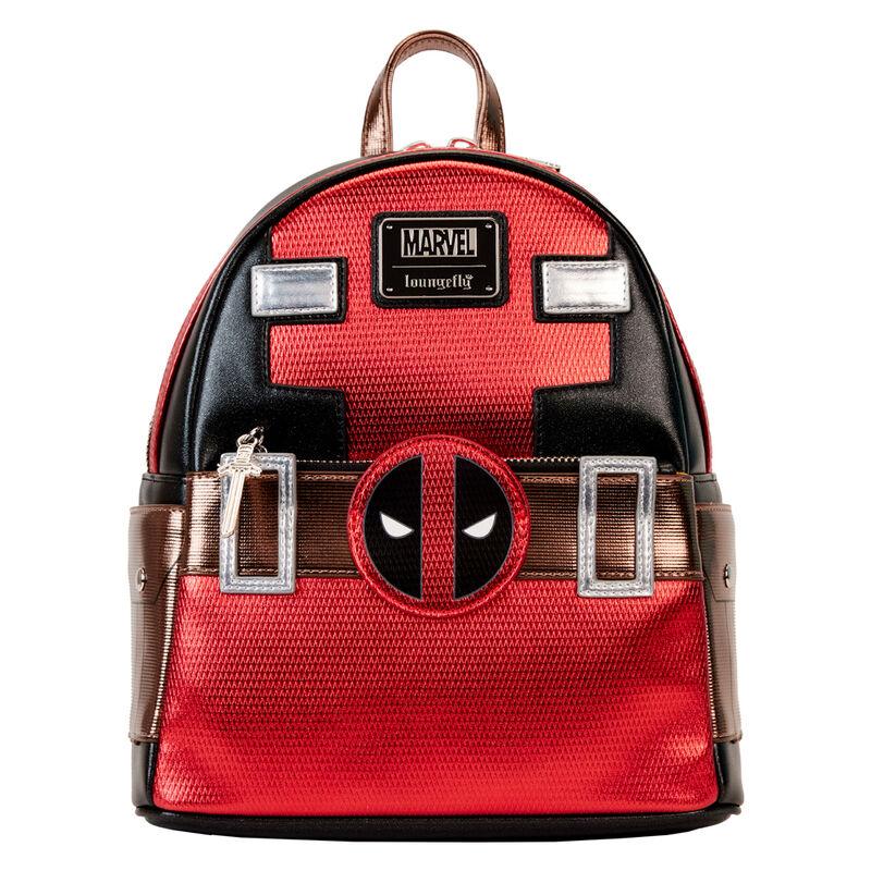 Loungefly Marvel Metallic Deadpool Cosplay Mini Backpack - Loungefly - Ginga Toys