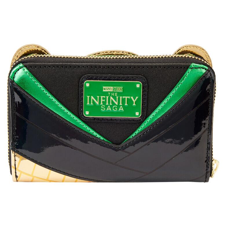 Loungefly Marvel Metallic Loki Zip Around Wallet - Loungefly - Ginga Toys