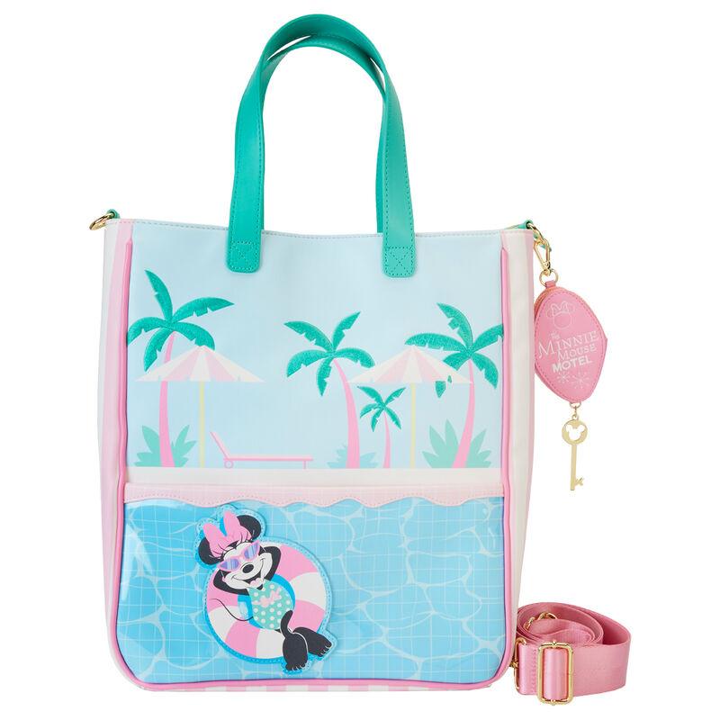 Loungefly Minnie Mouse Vacation Style Poolside Tote Bag with Coin Bag - Ginga Toys