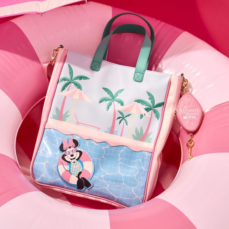 Loungefly Minnie Mouse Vacation Style Poolside Tote Bag with Coin Bag - Ginga Toys