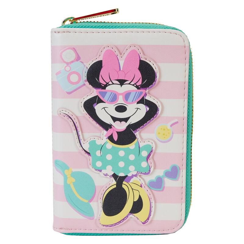 Loungefly Minnie Mouse Vacation Style Poolside Zip Around Wallet - Ginga Toys