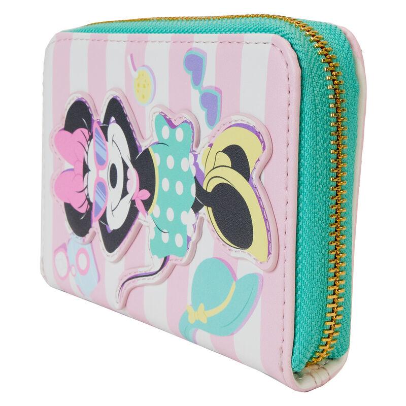 Loungefly Minnie Mouse Vacation Style Poolside Zip Around Wallet - Ginga Toys