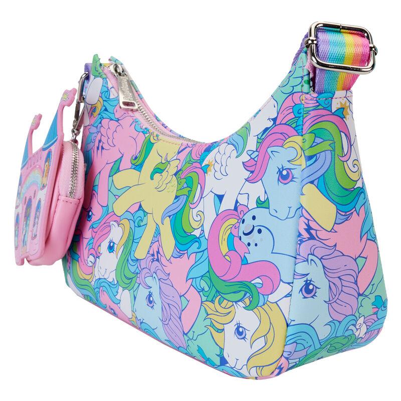 Loungefly My Little Pony Large All-Over Print Crossbody Bag with Coin Bag - Ginga Toys