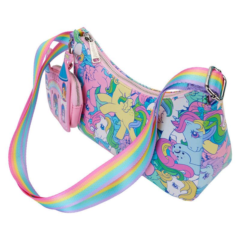 Loungefly My Little Pony Large All-Over Print Crossbody Bag with Coin Bag - Ginga Toys