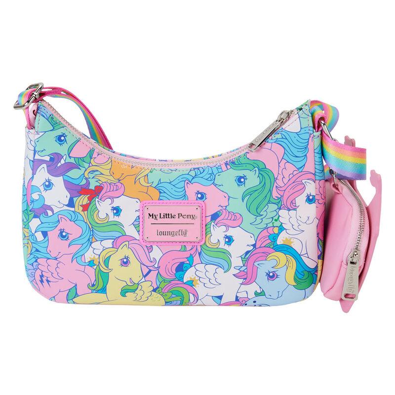 Loungefly My Little Pony Large All-Over Print Crossbody Bag with Coin Bag - Ginga Toys