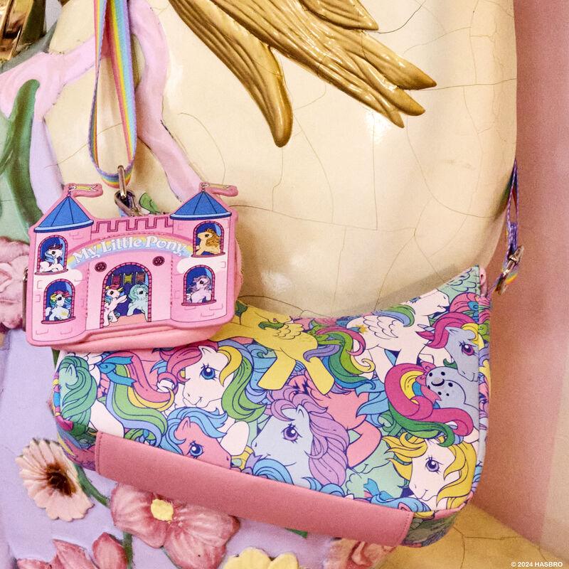 Loungefly My Little Pony Large All-Over Print Crossbody Bag with Coin Bag - Ginga Toys