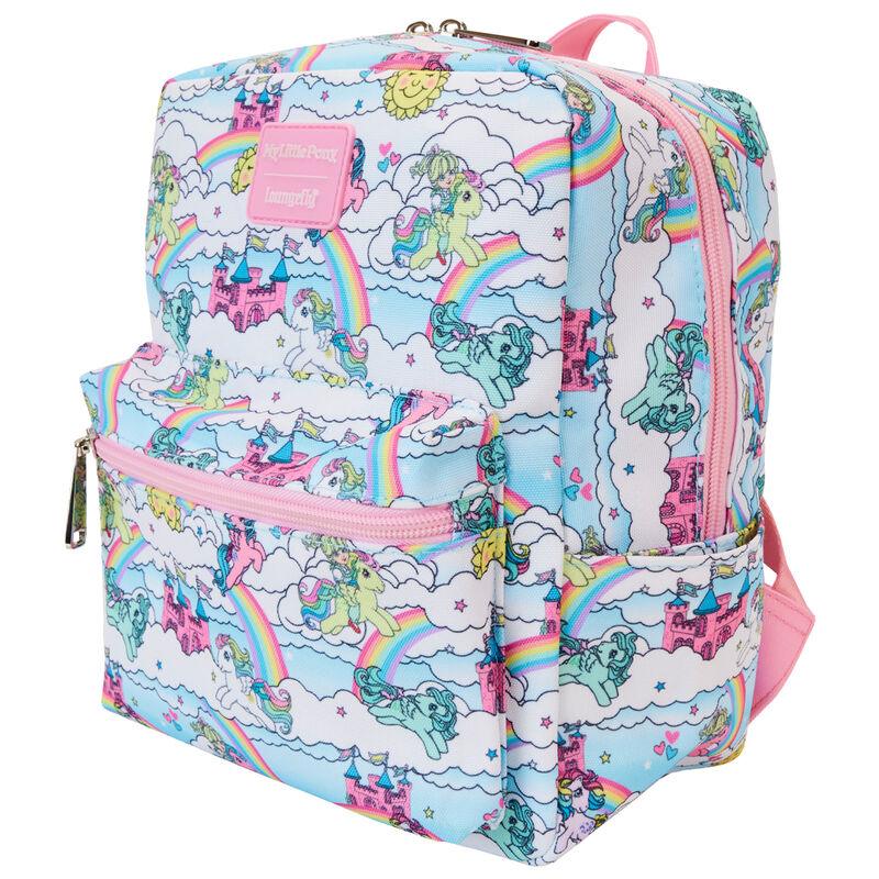 Loungefly My Little Pony Sky Scene All-Over Print Nylon Square Mini Backpack - Ginga Toys