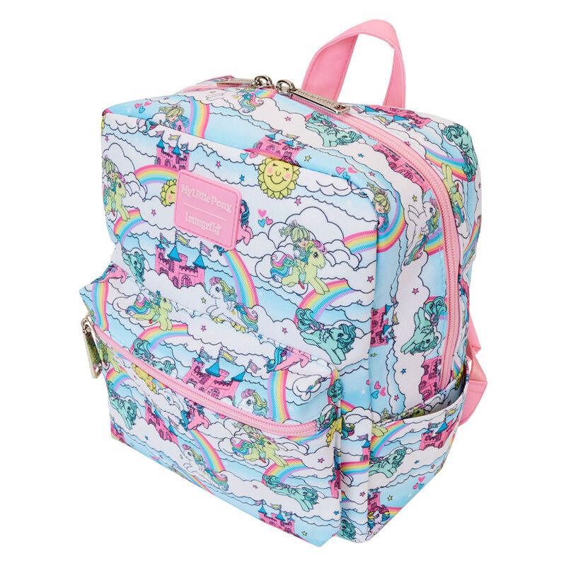 Loungefly My Little Pony Sky Scene All-Over Print Nylon Square Mini Backpack - Ginga Toys