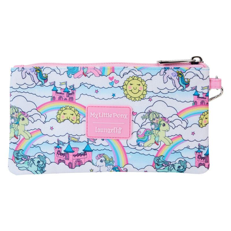 Loungefly My Little Pony Sky Scene All-Over Print Nylon Zipper Pouch Wristlet - Ginga Toys