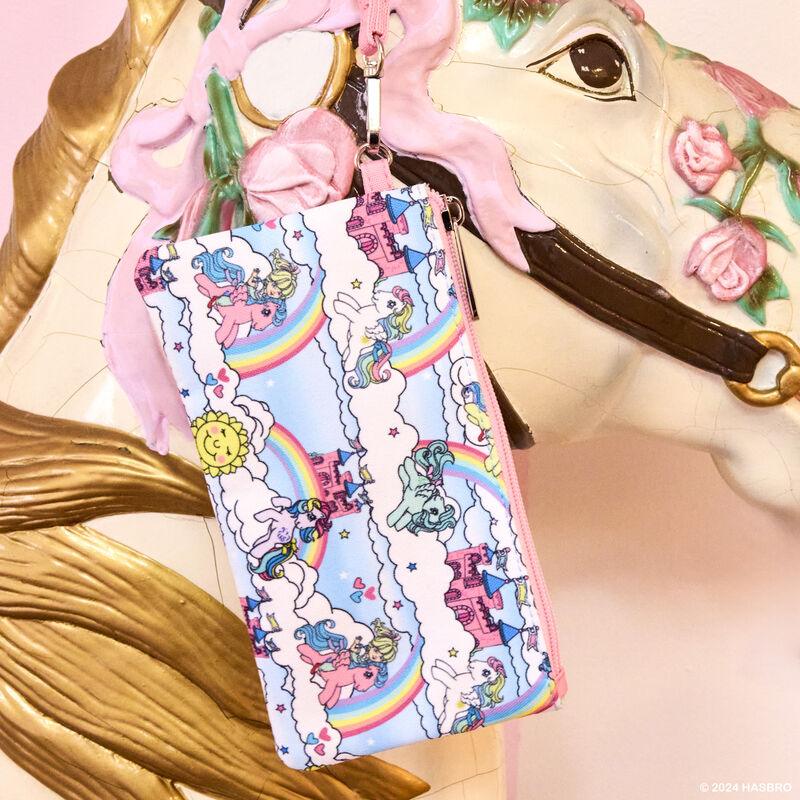 Loungefly My Little Pony Sky Scene All-Over Print Nylon Zipper Pouch Wristlet - Ginga Toys