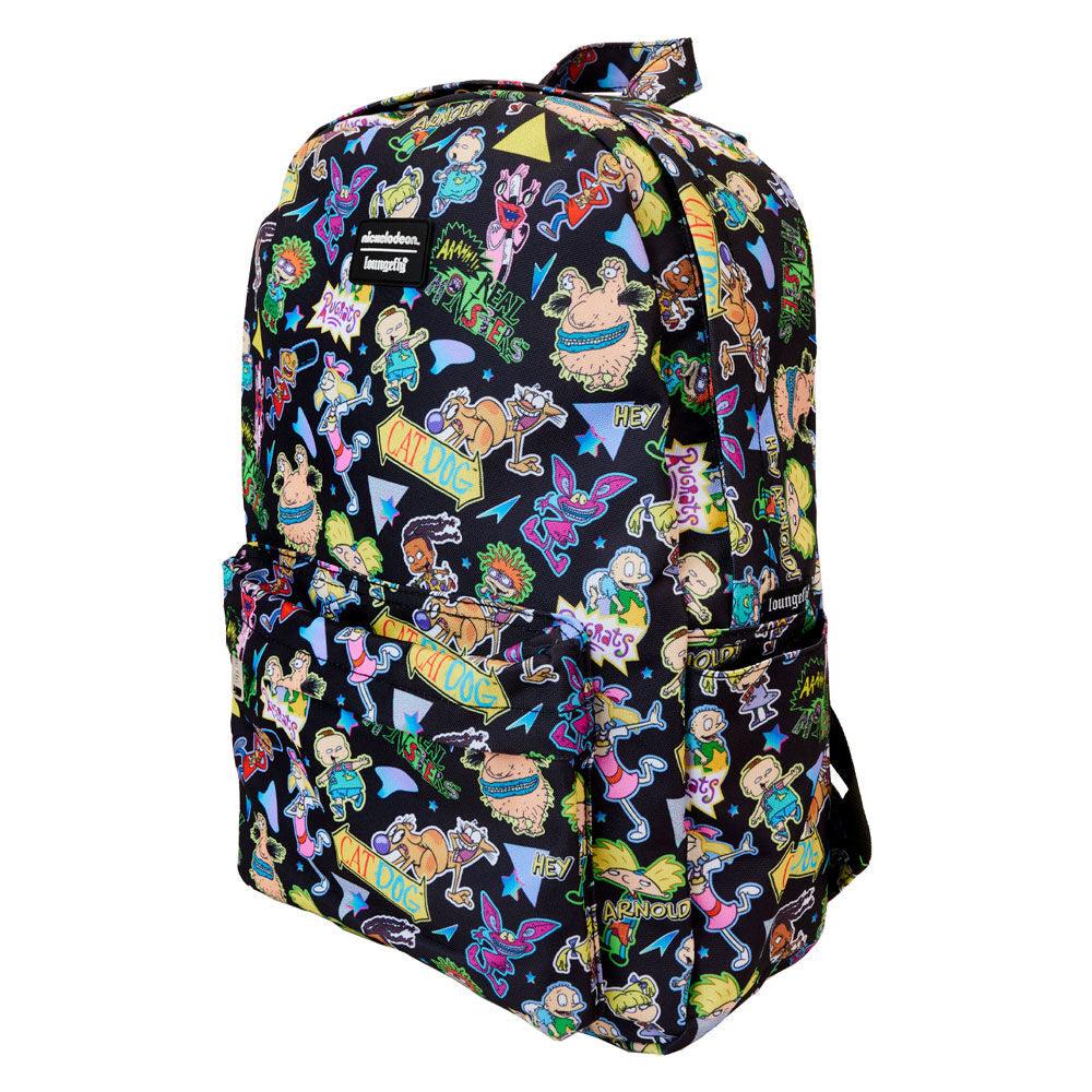 Loungefly Nickelodeon Character All-Over Print Nylon Backpack - Ginga Toys