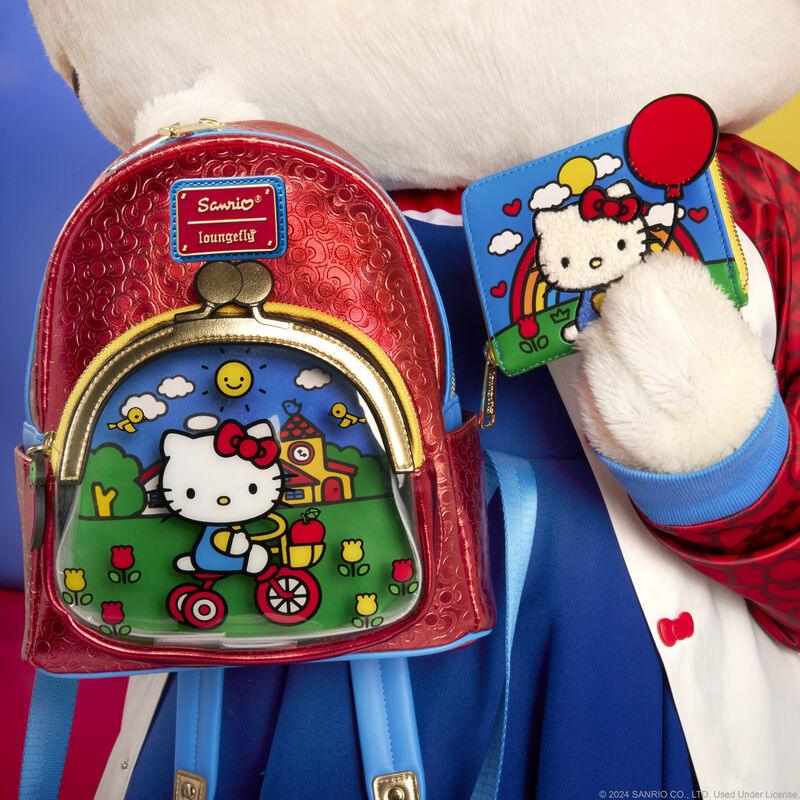 Loungefly Sanrio Hello Kitty 50th Anniversary Coin Bag Metallic Mini Backpack - Ginga Toys