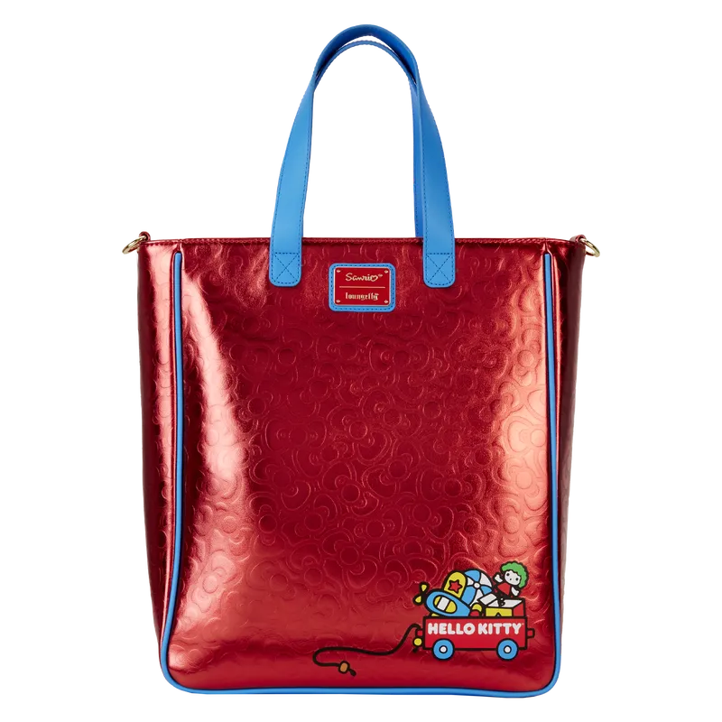 Loungefly Sanrio Hello Kitty 50th Anniversary Metallic Tote Bag with Coin Bag - Ginga Toys