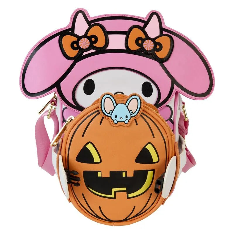 Loungefly Sanrio My Melody Pumpkin Crossbuddies® Cosplay Crossbody Bag with Coin Bag - Ginga Toys