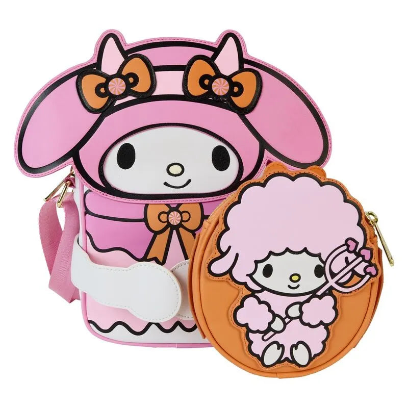 Loungefly Sanrio My Melody Pumpkin Crossbuddies® Cosplay Crossbody Bag with Coin Bag - Ginga Toys