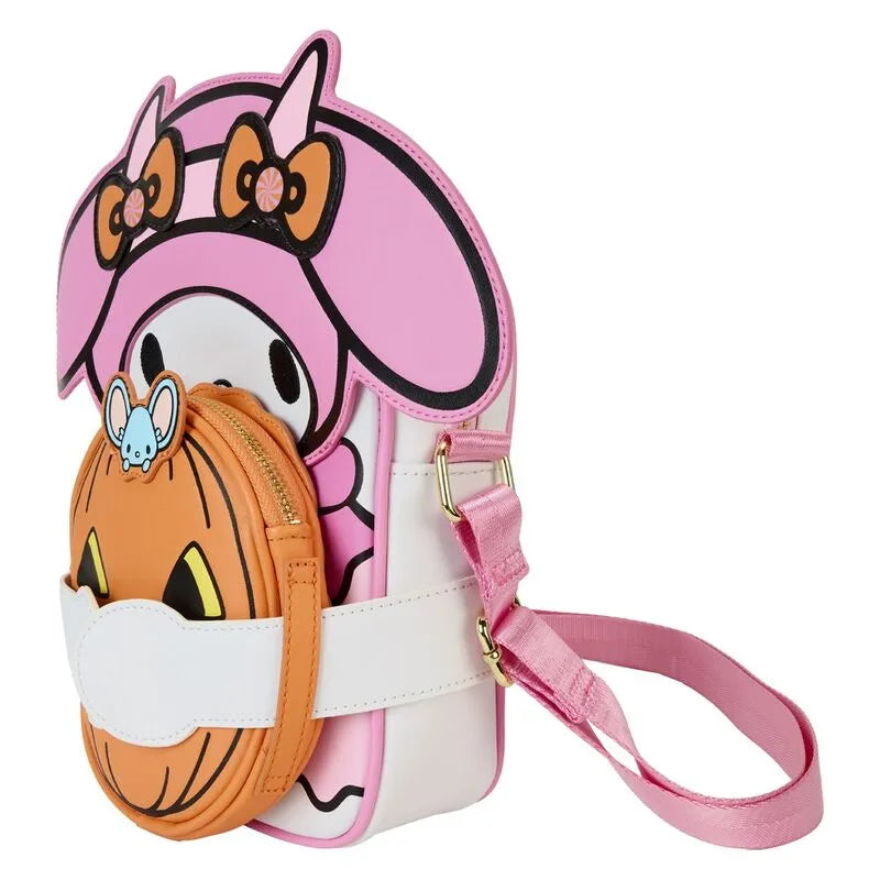 Loungefly Sanrio My Melody Pumpkin Crossbuddies® Cosplay Crossbody Bag with Coin Bag - Ginga Toys