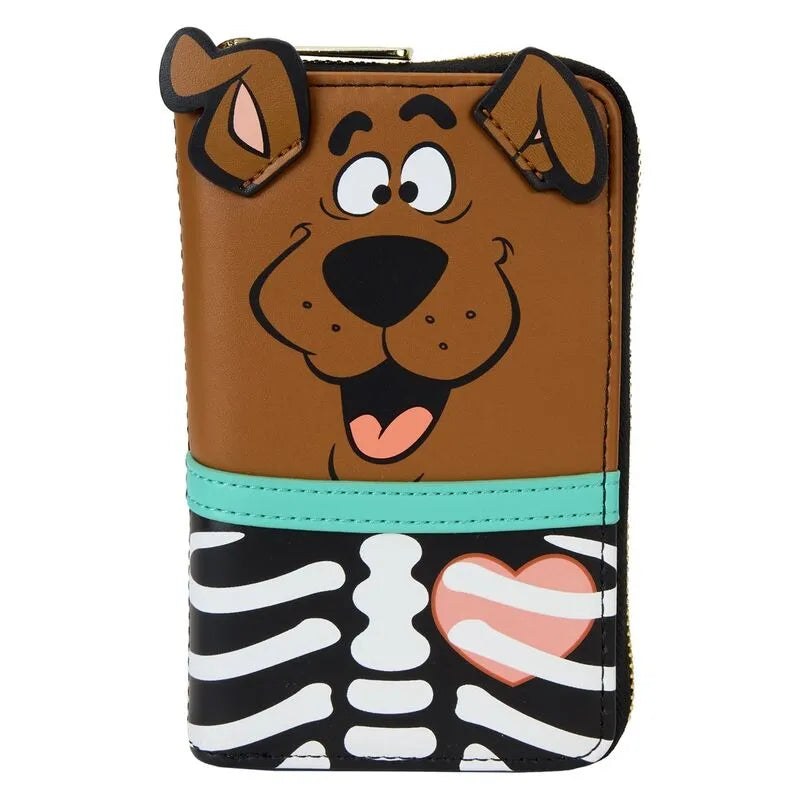 Loungefly Scooby-Doo Skeleton Cosplay Glow Zip Around Wallet - Ginga Toys