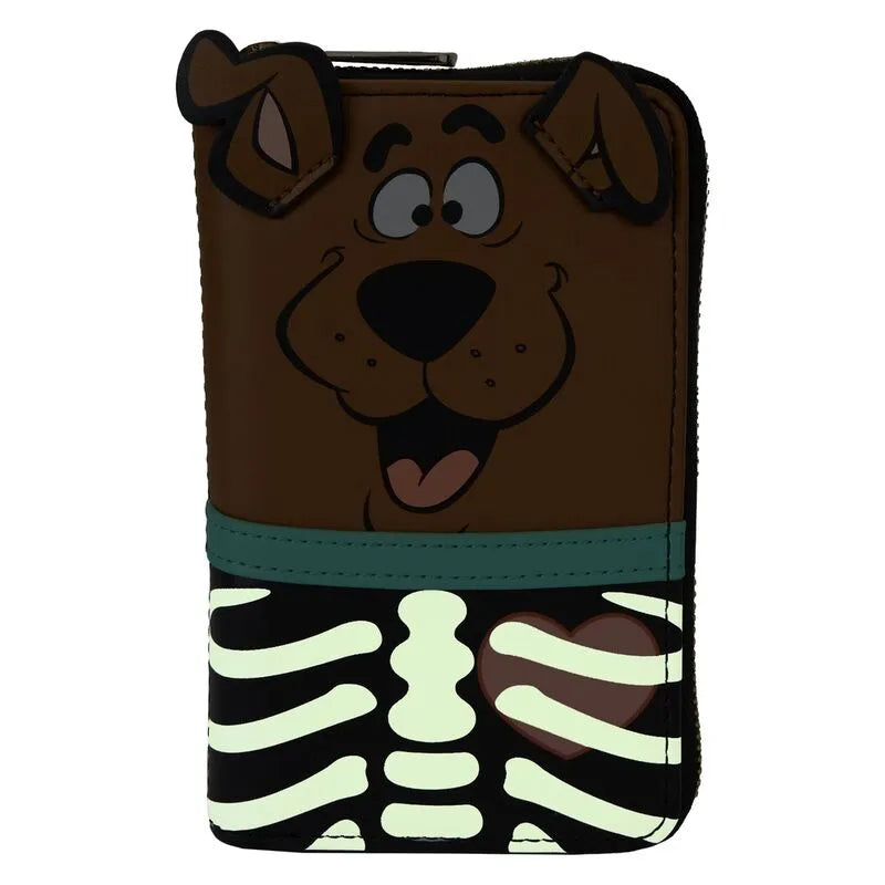 Loungefly Scooby-Doo Skeleton Cosplay Glow Zip Around Wallet - Ginga Toys