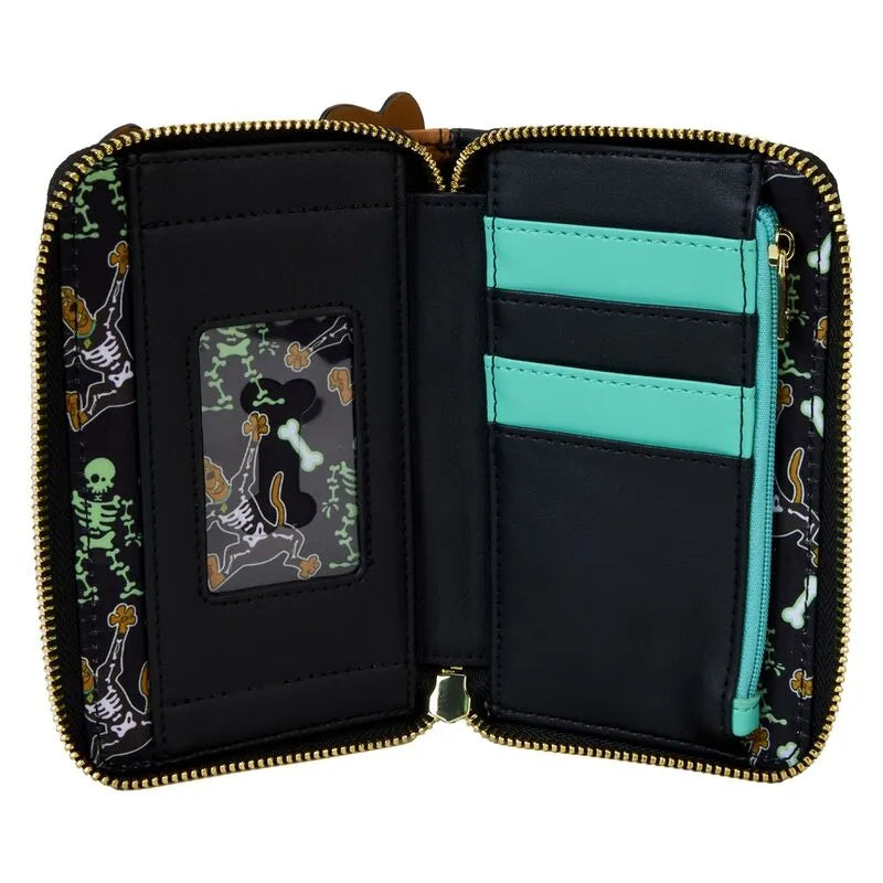 Loungefly Scooby-Doo Skeleton Cosplay Glow Zip Around Wallet - Ginga Toys