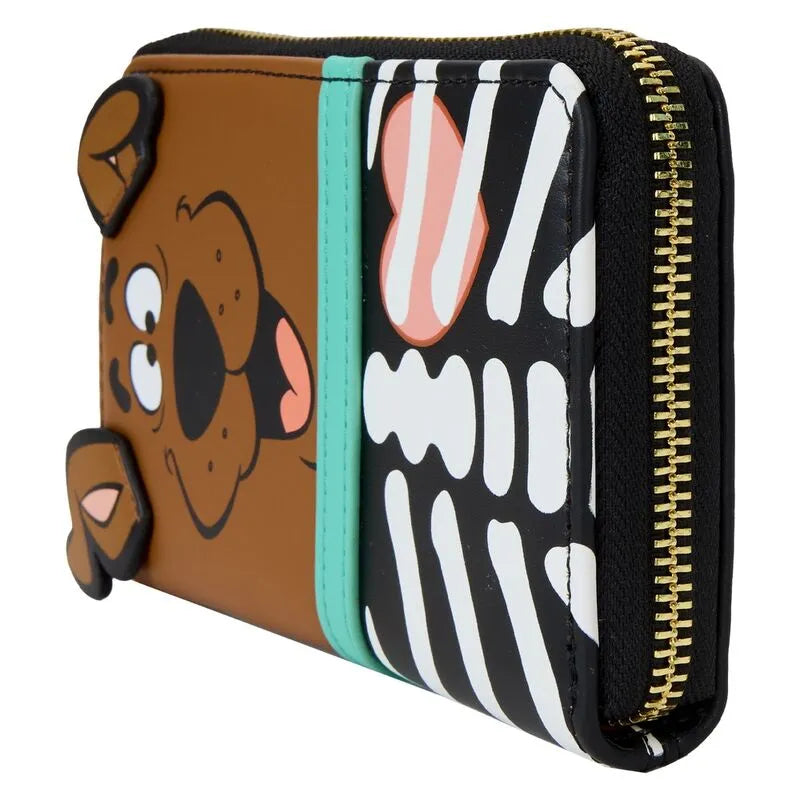 Loungefly Scooby-Doo Skeleton Cosplay Glow Zip Around Wallet - Ginga Toys