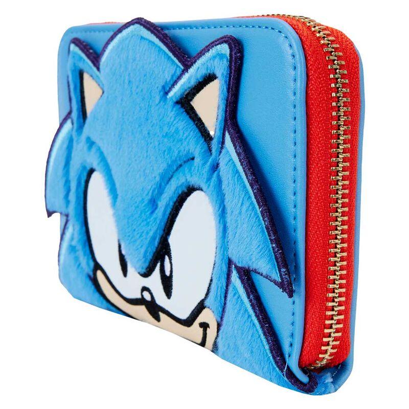 Loungefly Sonic the Hedgehog Classic Cosplay Plush Zip Around Wallet - Ginga Toys