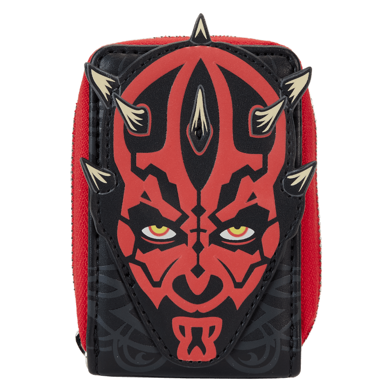 Loungefly Star Wars The Phantom Menace 25th Darth Maul Glow Accordion Wallet - Ginga Toys