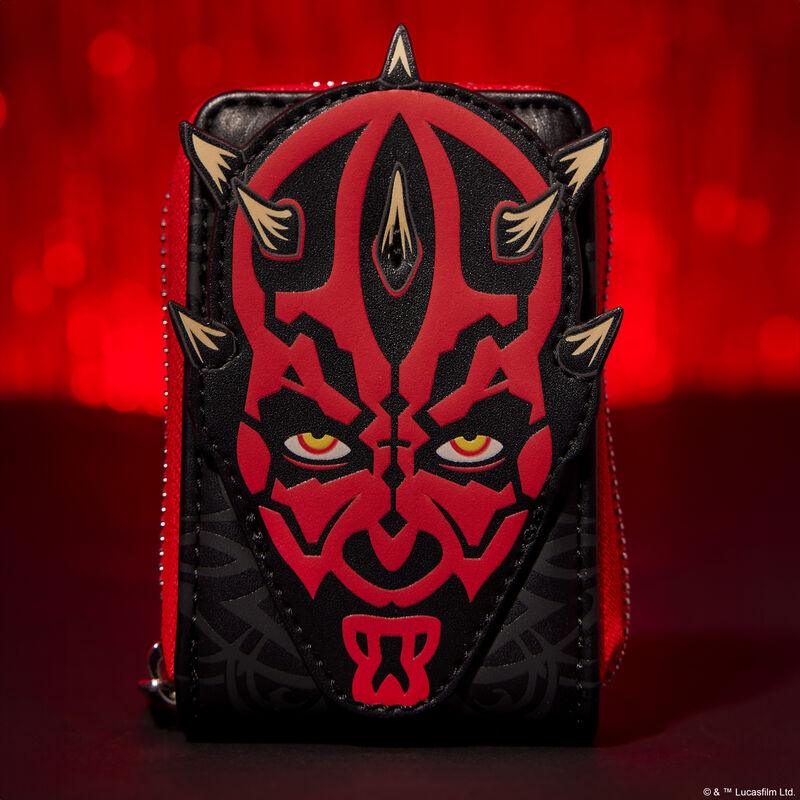 Loungefly Star Wars The Phantom Menace 25th Darth Maul Glow Accordion Wallet - Ginga Toys