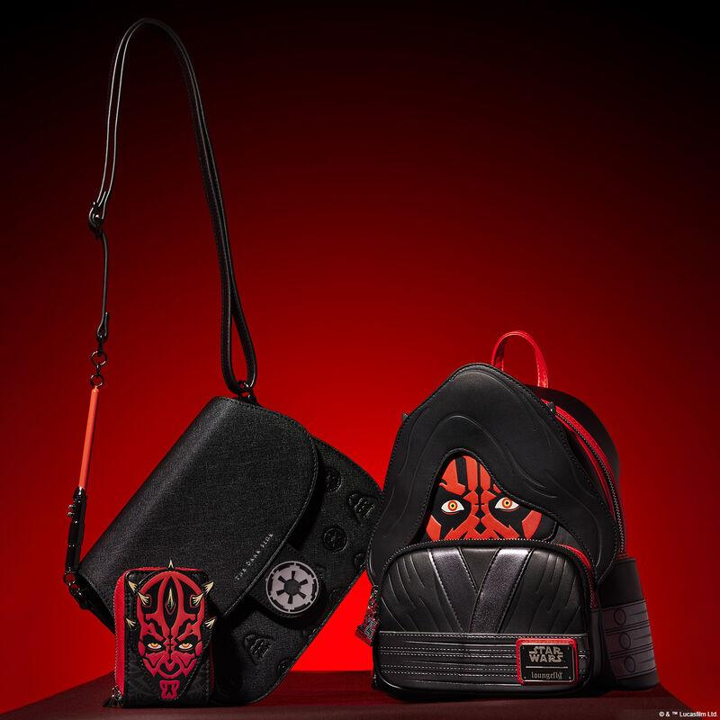 Loungefly Star Wars The Phantom Menace 25th Darth Maul Glow Accordion Wallet - Ginga Toys