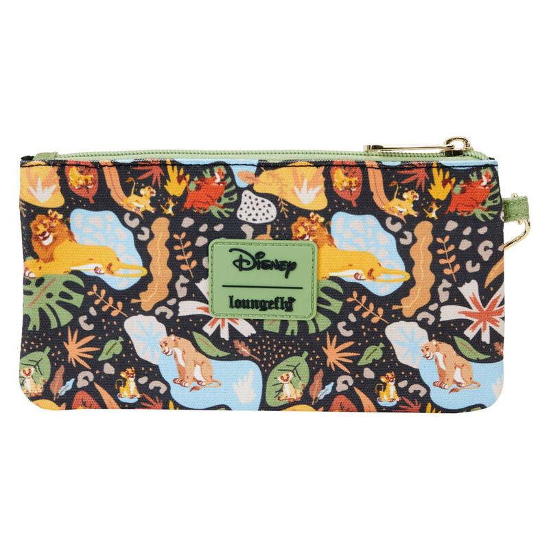 Loungefly The Lion King 30th Anniversary All-Over Print Canvas Zipper Pouch Wristlet - Ginga Toys