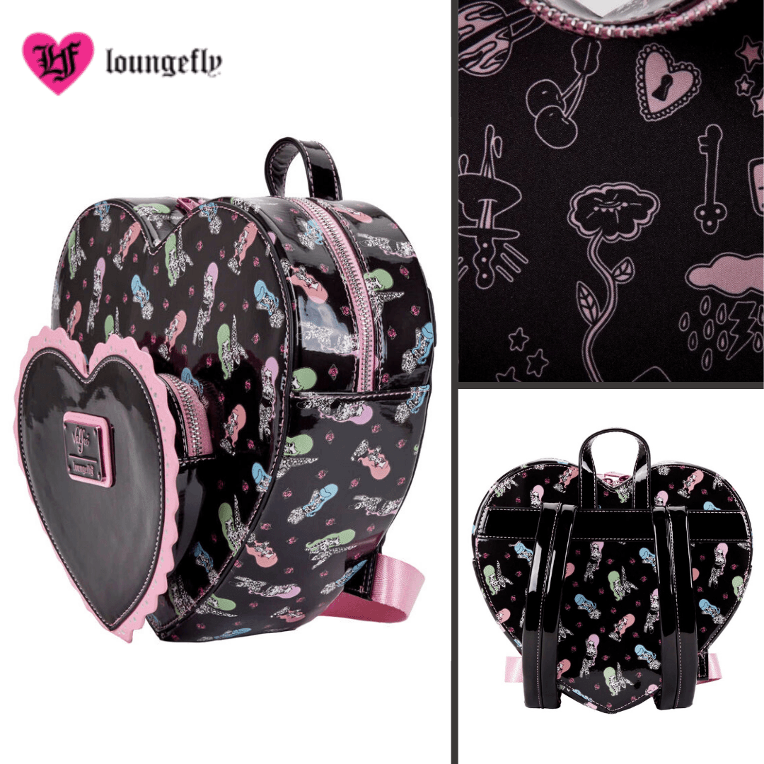 Loungefly Valfre Lucy Tattoo Heart Mini Backpack - Loungefly - Ginga Toys