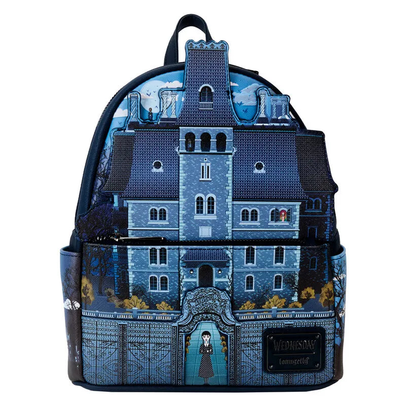 Loungefly Wednesday Nevermore Academy Castle Glow Mini Backpack - Ginga Toys