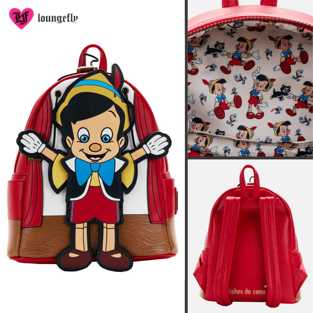 Loungefly X Disney Pinocchio Mini Backpack - Loungefly - Ginga Toys