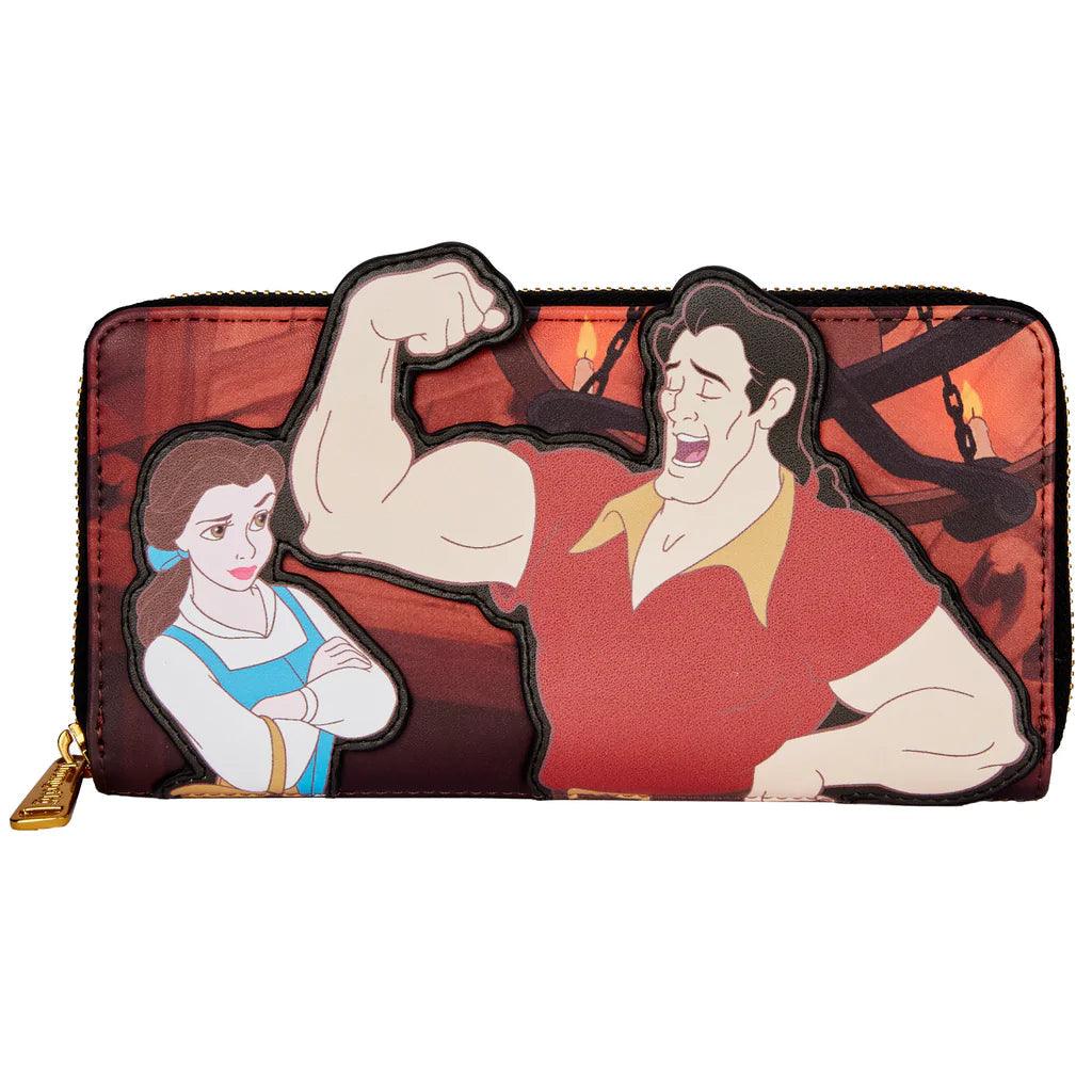 Loungefly X Disney Beauty and the Beast Gaston Villains Scene Zip Around Wallet - Loungefly - Ginga Toys