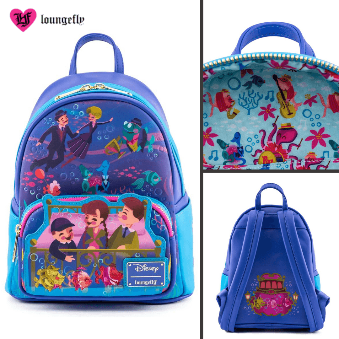 Loungefly X Disney Bedknobs and Broomsticks Underwater Mini Backpack - Loungefly - Ginga Toys