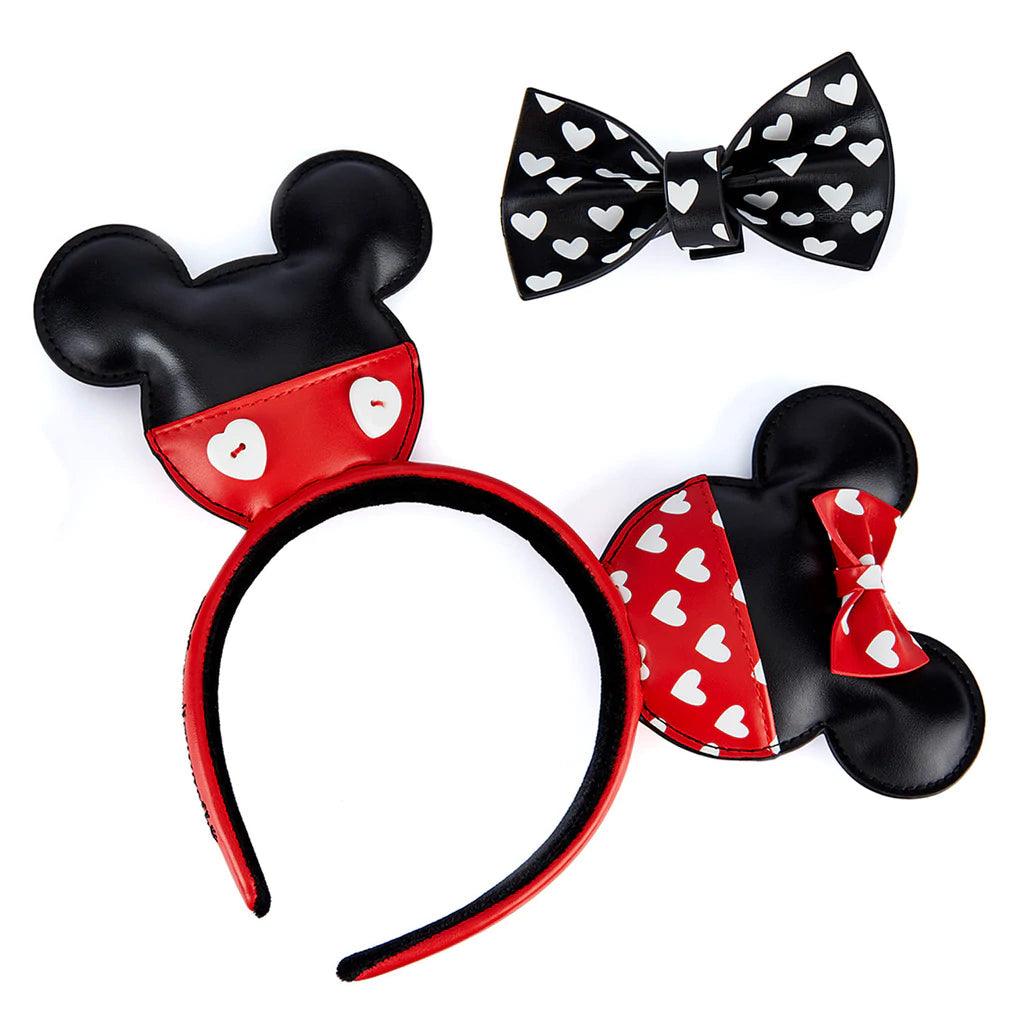 Loungefly X Disney Mickey and Minnie Mouse Love Ears Headband - Loungefly - Ginga Toys