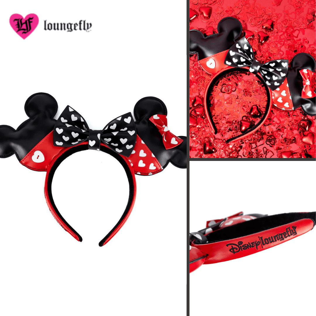 Loungefly X Disney Mickey and Minnie Mouse Love Ears Headband - Loungefly - Ginga Toys