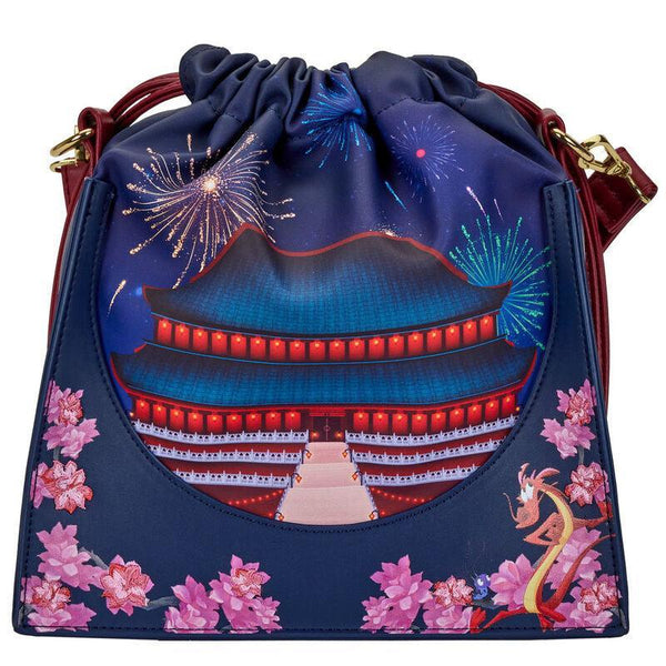 Loungefly Backpacks X Disney Frozen Princess Elsa Castle Girls School Crossbody  Shoulder Bag Vegan Leather