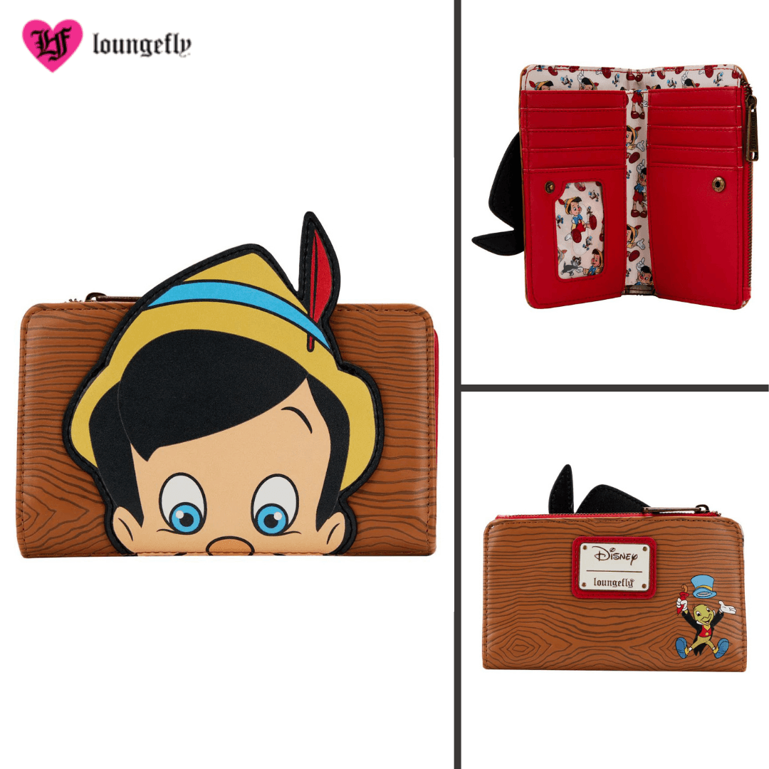 Loungefly X Disney Pinocchio Flap Wallet - Loungefly - Ginga Toys