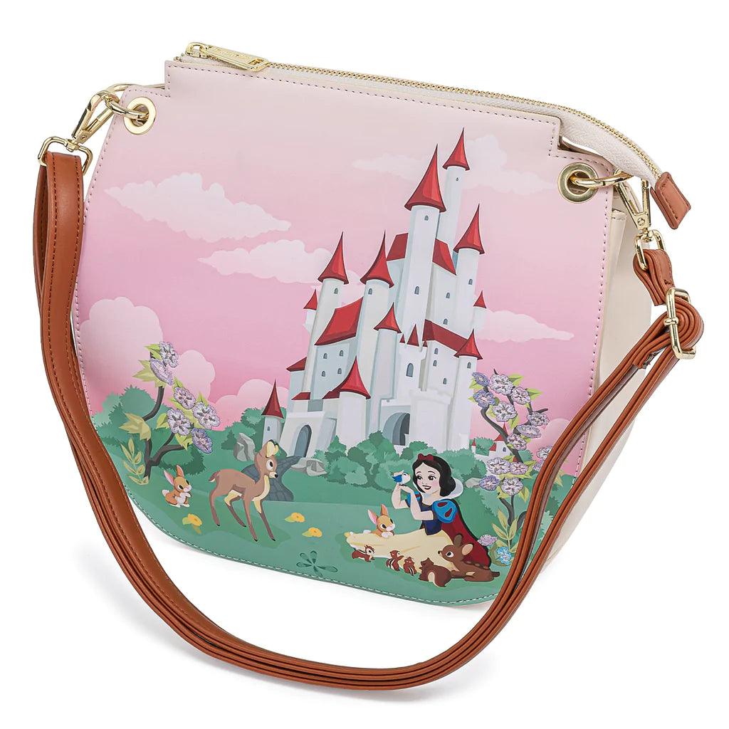 Disney Frozen Princess Castle Loungefly Crossbody Bag