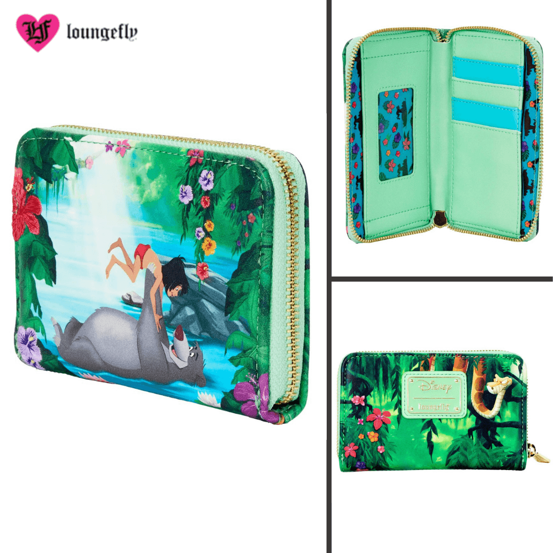 Loungefly Disney Jungle 2024 Book Bare Necessities Backpack and Wallet Set - NEW!!!